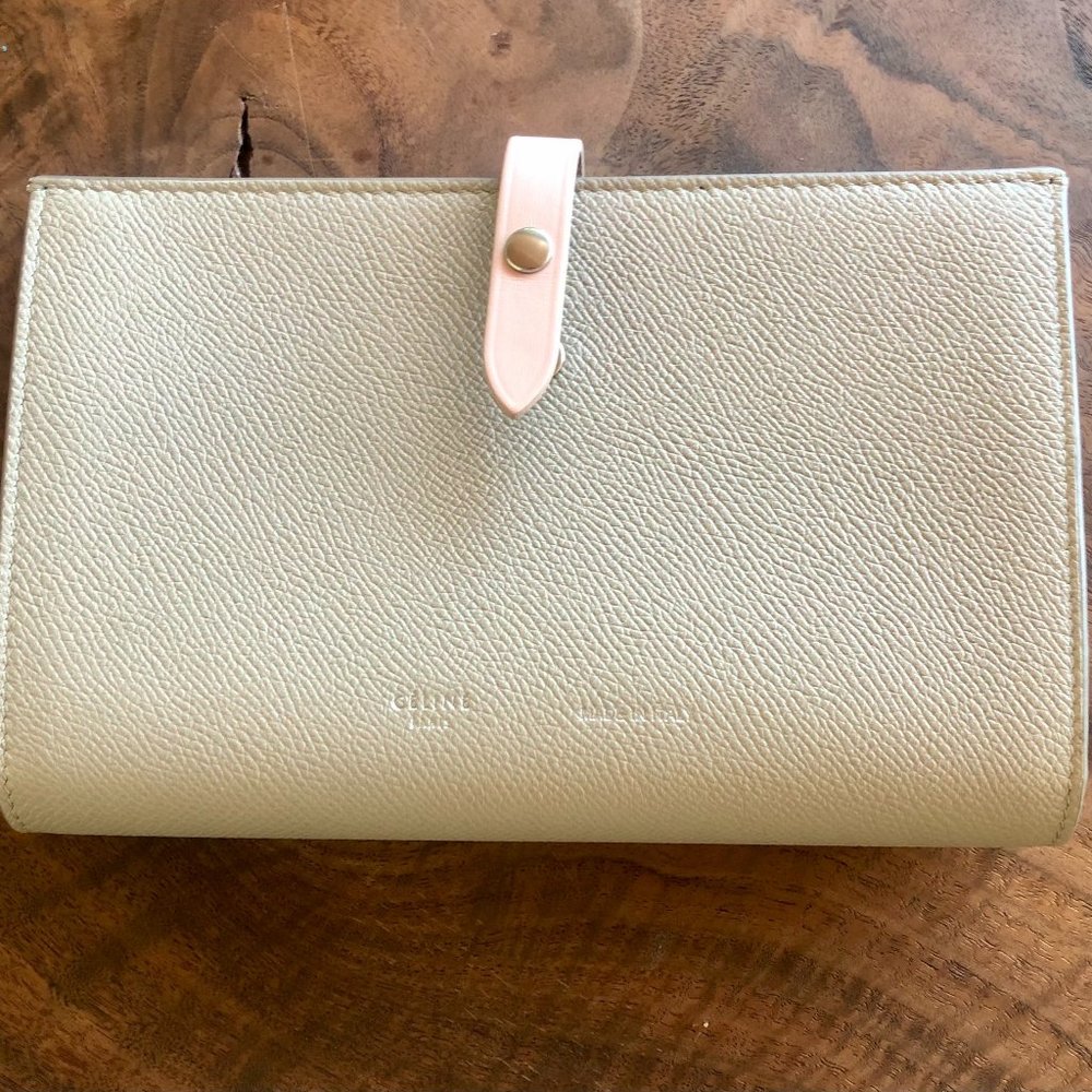 Celine Large Strap Wallet BiColour (NEVER USED)